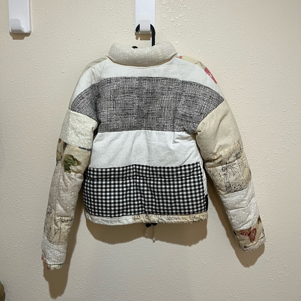 Aaron Asunsolo Patchwork Quilted Puffer Coat Jack… - image 3